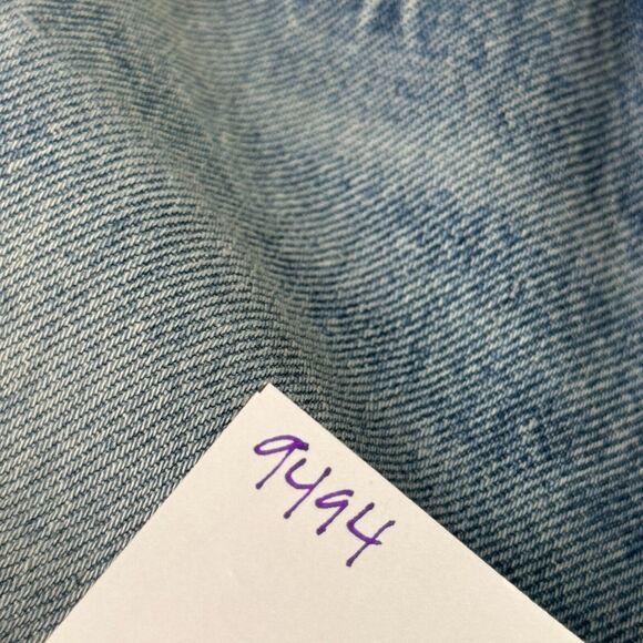 Re/Done Jeans Womens size 25 High Rise Raw Hem Button Fly Distressed Denim - Picture 15 of 15